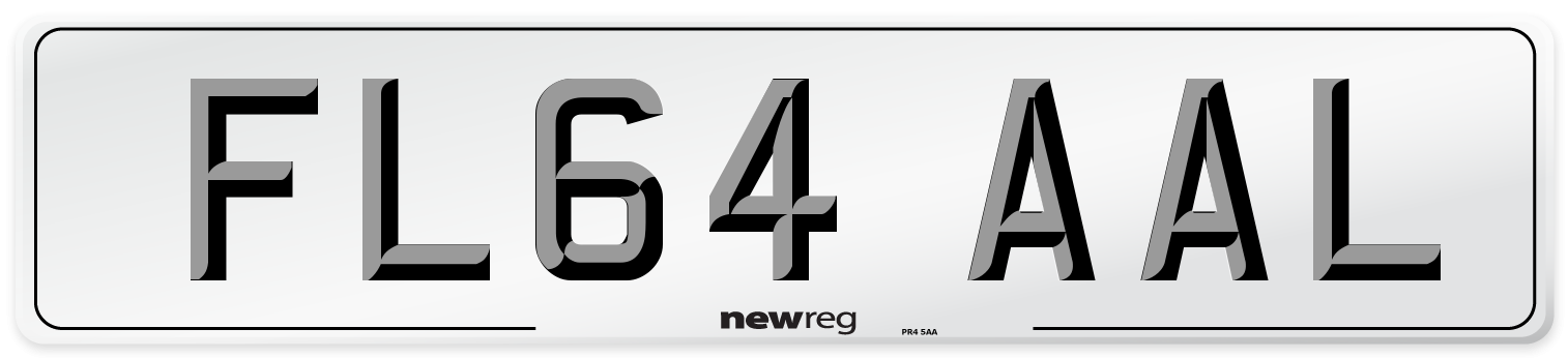 FL64 AAL Number Plate from New Reg